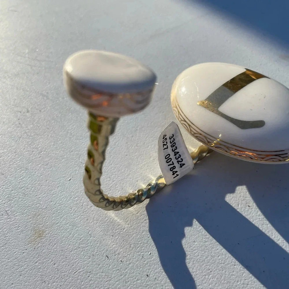 NWT Anthropologie Molly Hatch “L” Ceramic Hook - Picture 6 of 12